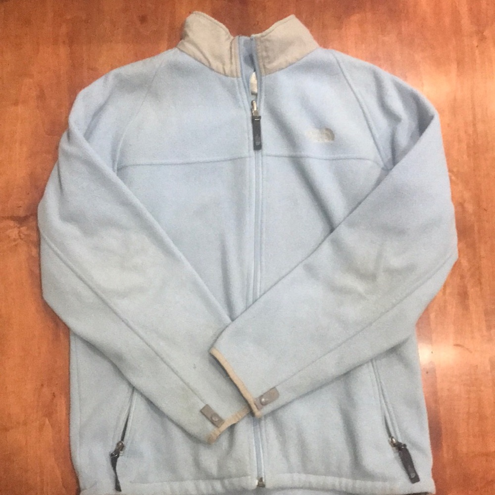 Blue north face jacket